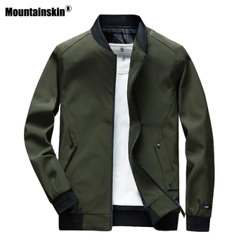 

Mountainskin Mens Bomber Jackets Male Spring Fashion Streetwear Hip Hop Coats Men Outwear Thin Slim Jacket Brand Clothing SA677