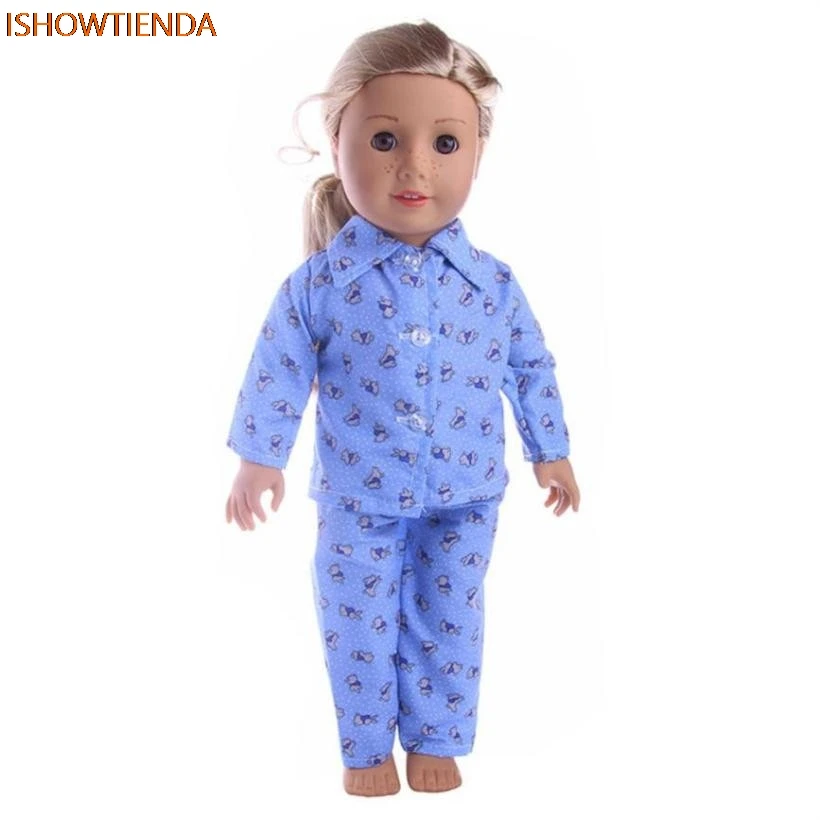 

Cute Pajamas Nightgown Clothes For 18 inch Dress Clothing for American Girl Doll l Gifts Clothing Dress Drop Shipping