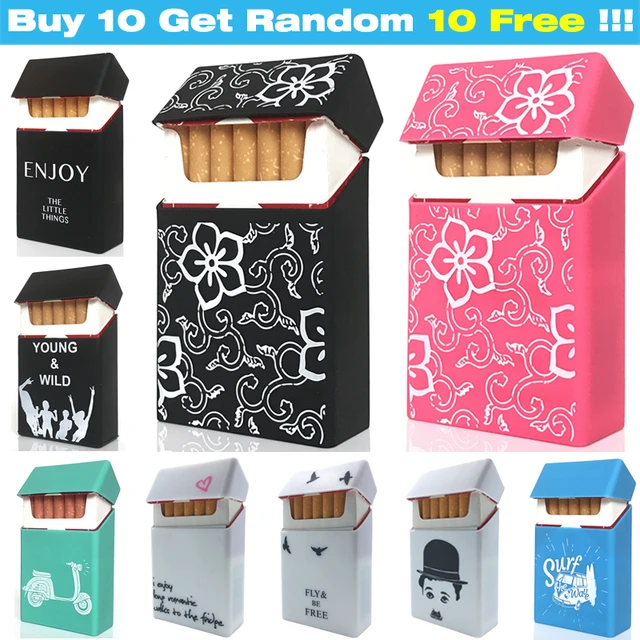 Black Pink ] Silicone Cigarette Case Box Lady 20 Women Cigaret Box Box Case Pitillera De Silicona _ - AliExpress