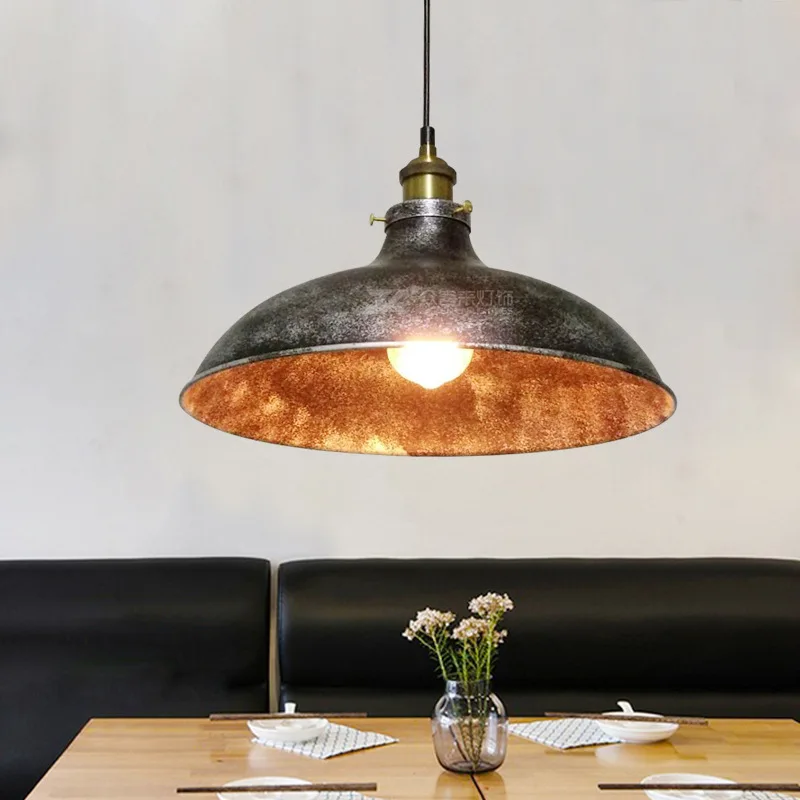 Wholesale loft creative retro restaurant bar American village iron art balcony industrial cap Pendant light | Освещение