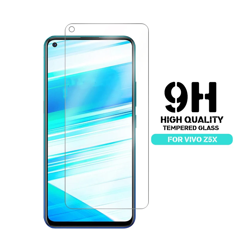 

2.5D 9H Premium Transparent Tempered Glass Screen Protector For VIVO Z5X Slim Anti-Scratch HD Clear Protective Front Film Guard