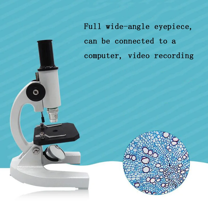 

640X professional biological microscope electron microscope for students science experiment education high inventory microscope