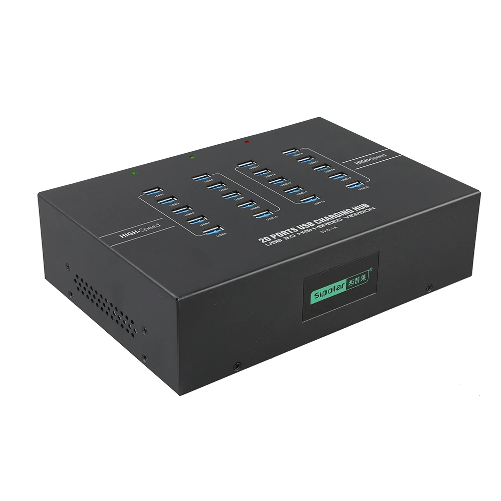 Sipolar A 223 промышленная зарядная станция с 20 USB портами 3 0 и источником питания 200 Вт