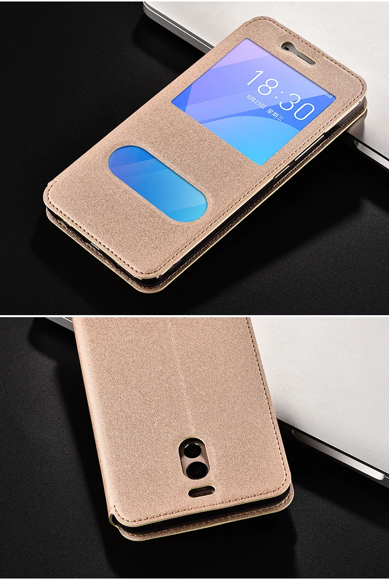 cases for meizu window Flip Cover for Meizu M6 Note Case Cover Luxucy Leather Case for Meizu M6note Meilan Note 6 Phone Bag & Silicone Cover meizu phone case with stones black