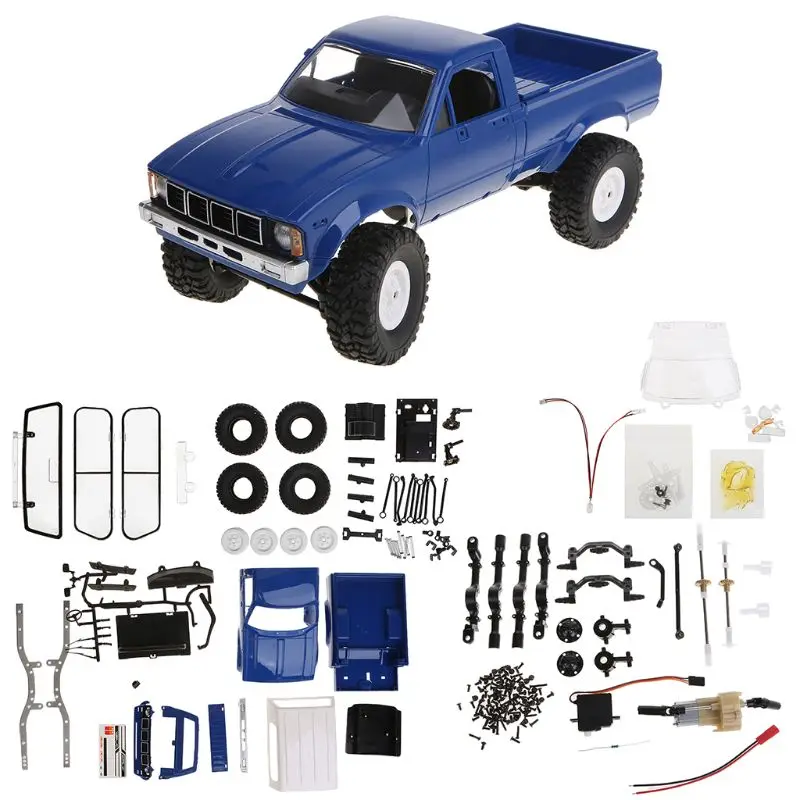 WPL C24 2,4G DIY RC Car KIT 4WD пульт дистанционного управления гусеничный внедорожный Багги движущаяся машина детские игрушки мая-9