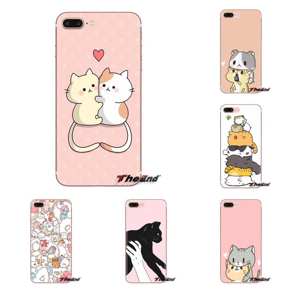

Kawaii Molang Cartoon Anime dog cat Silicone Skin Case For Samsung Galaxy S3 S4 S5 Mini S6 S7 Edge S8 S9 S10 Plus Note 3 4 5 8 9