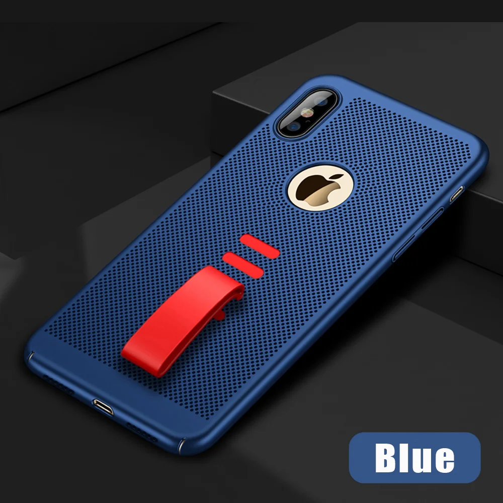 KIPX1034L_1_JONSNOW Heat Dissipation Hollow Phone Case For iPhone 7 8 Cases for iPhone XS XR 6S 7P 8 Plus PC Back Cover for iPhone XS Max Capa Fundas