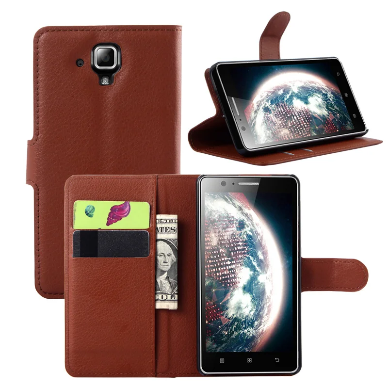 Luxury Original PU Leather Flip Case Cover for Lenovo A536 Case Cell