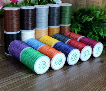 

0.45mm 135m Length Ramie Round Waxed Cord Wax String Linen Stitching Thread for Leather Craft Sewing DIY Jewelry Making