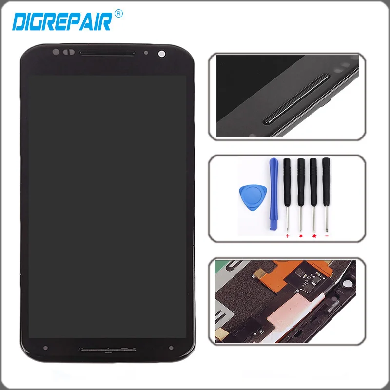 imágenes para Negro Para Motorola Moto X2 Xt1092 Xt1095 Xt1097 Pantalla LCD de Pantalla Táctil con el Conjunto Del Bastidor Del Bisel Del Digitizador del Reemplazo + Herramientas imágenes para Negro Para Motorola Moto X2 Xt1092 Xt1095 Xt1097 Pantalla LCD de Pantalla Táctil con el Conjunto Del Bastidor Del Bisel Del Digitizador del Reemplazo + Herramientas