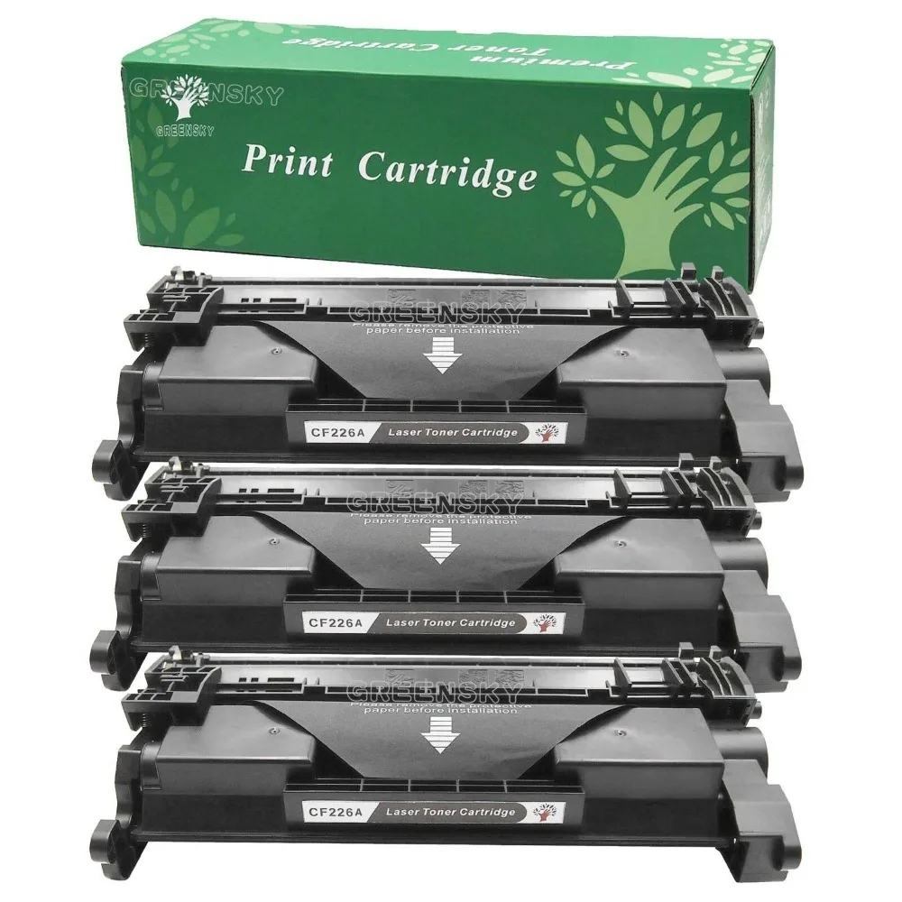 GREENSKY 3PK CF226A 26A Compatible Toner Cartridge For HP LaserJet Pro MFP M426dw M426fdw M426fdn M402n M402d M402dn Printer |