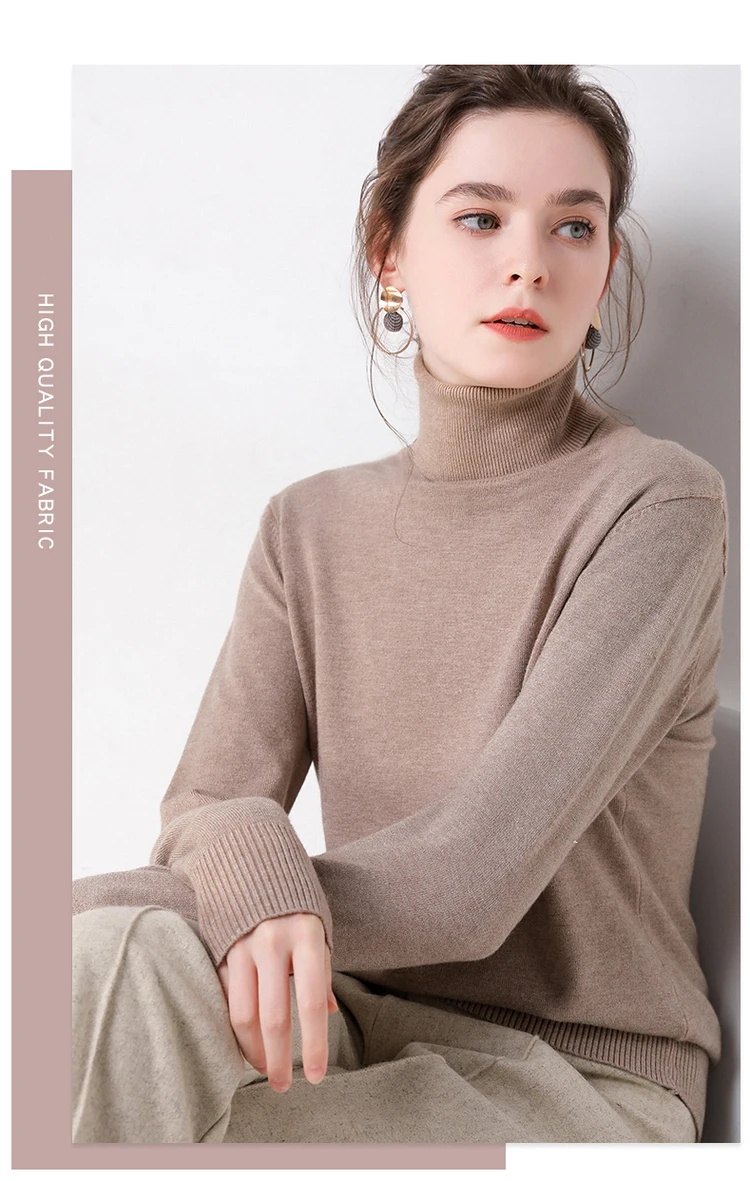 Autumn Winter sweater women turtleneck cashmere sweater knitted pullover women sweter fashion sweaters new Plus Size tops