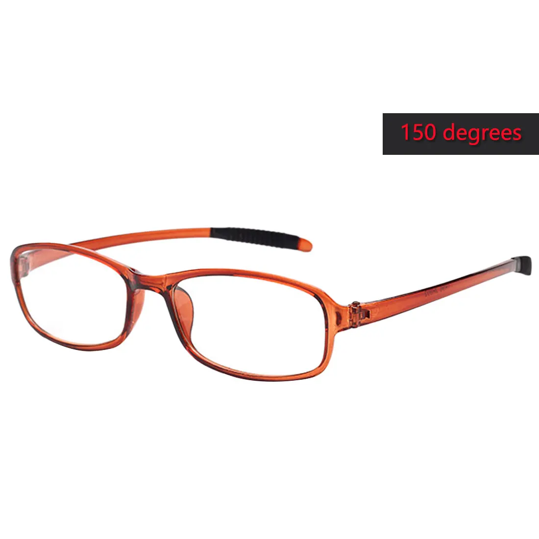 Нескользящие резиновые ультралегкие очки для чтения, Для Ухода За Зрением, для мужчин и женщин, бифокальные полимерные противоскользящие очки, диоптрий - Цвет оправы: Коричневый