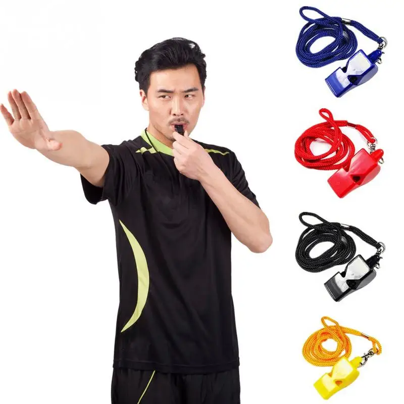 

1PC Plastic Whistles Referee Coach Professional Football Training Sports Whistle Survival Outdoor