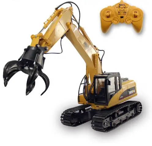 RC Truck Timber Grab Loader Crawler Material Handler Alloy Gripper Engineer Excavator 2.4G Vehicle Remote Control Tractor Toy