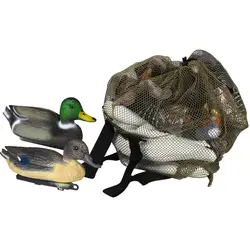 Утка приманки мешок сетчатый рюкзак Манок Мешок Гусь Турция носить большой манок сетка для хранения сумка с плечевыми ремнями для охоты на