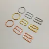 Free shipping 100 pcs/lot Silver/Gold/Rose Gold bra o-rings sliders hooks lingerie adjuster underwear accessories ► Photo 1/5