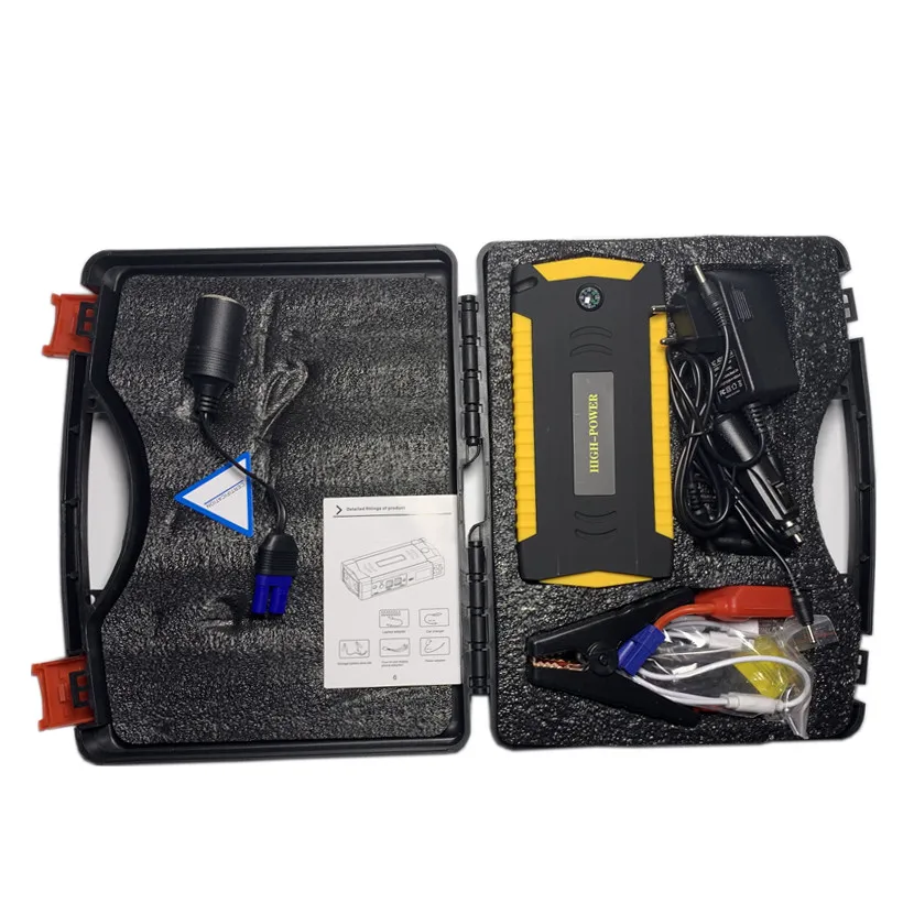 12V Portable Car Jump Starter Pack Booster LED Charger Battery Power Bank Portable Emergency Starting Power Supply