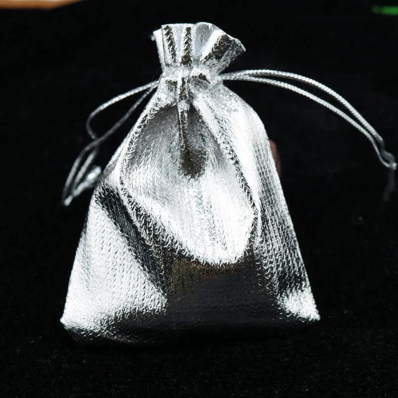 Buy Wholesale Gift Jewelry Bag 100 Pcs Silver Plated Fabric Gift Bags With