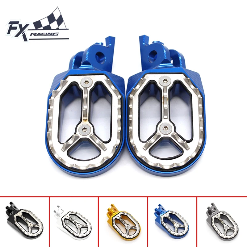 

FX CNC Aluminum Dirt Bike Pit Motocross Foot Peg Pedal Footpeg For Honda CR125 CR250 CRF 250X CRF150R 150R 250R Moto Parts