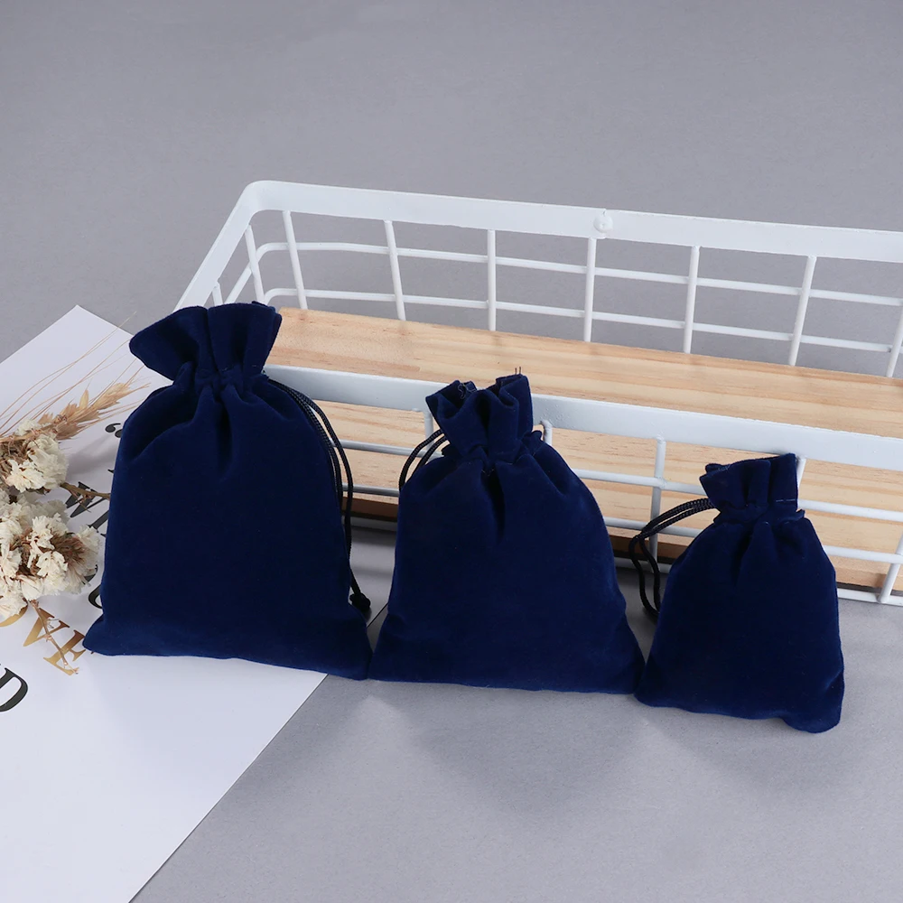 5 шт цветные бархатные мешочки для упаковки ювелирных изделий упаковка с завязкой подарочные пакеты и мешочки джутовые конфеты Свадебная вечеринка подарочная сумка