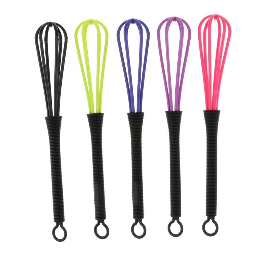 5x Plastic Salon Hairdressing Dye Whisk Balloon Whip Mixer Stirrer Hair Color Dye Cream Mixer Tool at Home