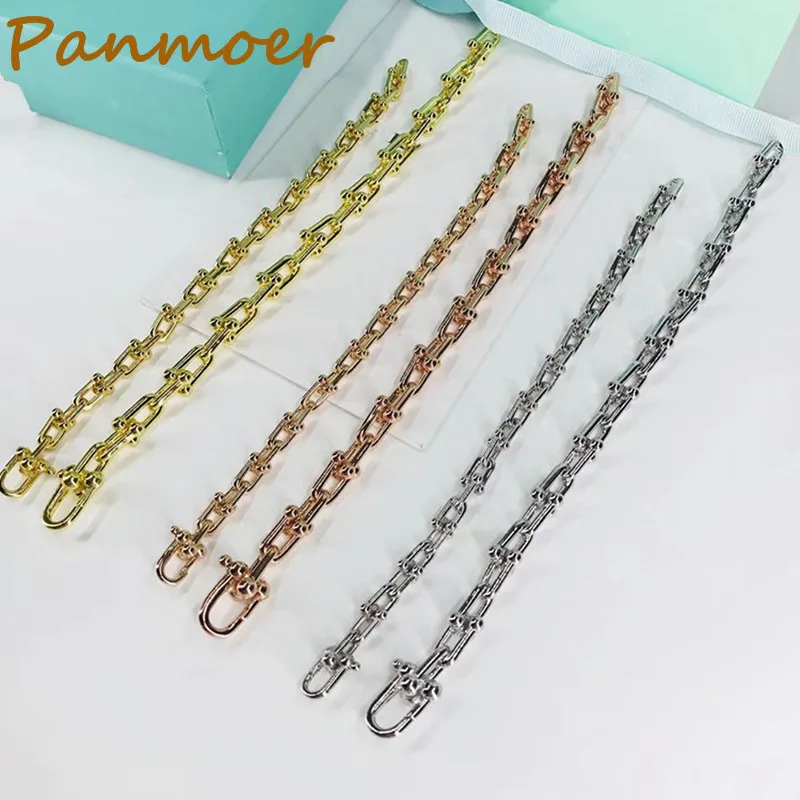 

Wholesale Top quality hot jewelry Wind titanium steel double T letters U chain lovers Bracelet boho bijoux femme fashion fine