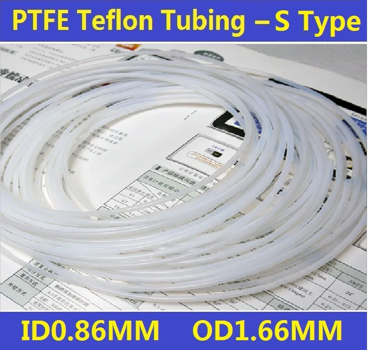 

20S 0.86X1.66mm PTFE Teflon Tubing Pipe ID 0.86mm OD 1.66mm 600V Brand New Wire Protection Free Shipping - 5 Meters