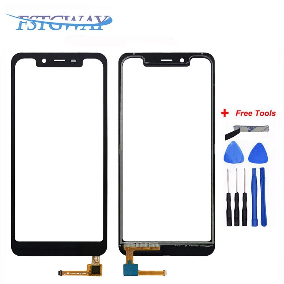 

FSTGWAY For Homtom Z33 Touch Screen Touch Panel Sensor Black Colors Phone Repair +Free Tools