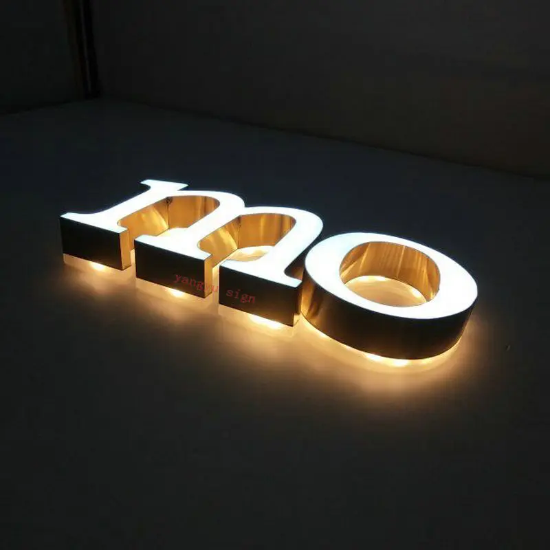 Открытый двухсторонний Свет Вывески 3d led буквы из эпоксидной смолы