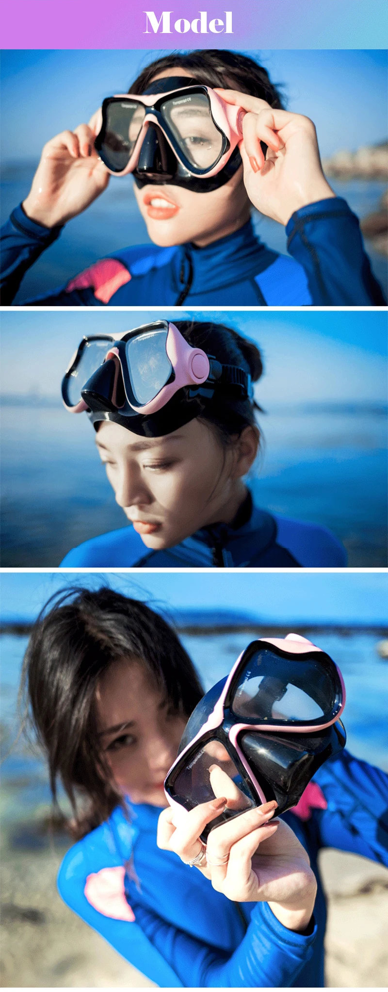 Подводные маска для подводного плавания, ныряния с дыхательной трубкой комплект плавание ming Training Подводное полный сухой трубка Подводное