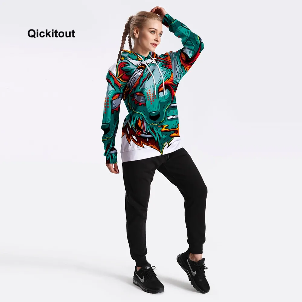 Толстовка Женская с длинным рукавом капюшоном рисунком волка|women sweatshirt|hooded