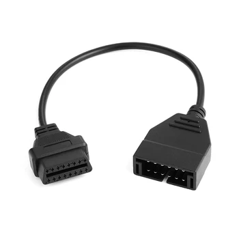 

2019 Newest OBDII OBD 2 Connector Adapter for GM 12 Pin GM12 to 16 Pin Auto Diagnostic Cable For GM Vehicles autoscanner adapter