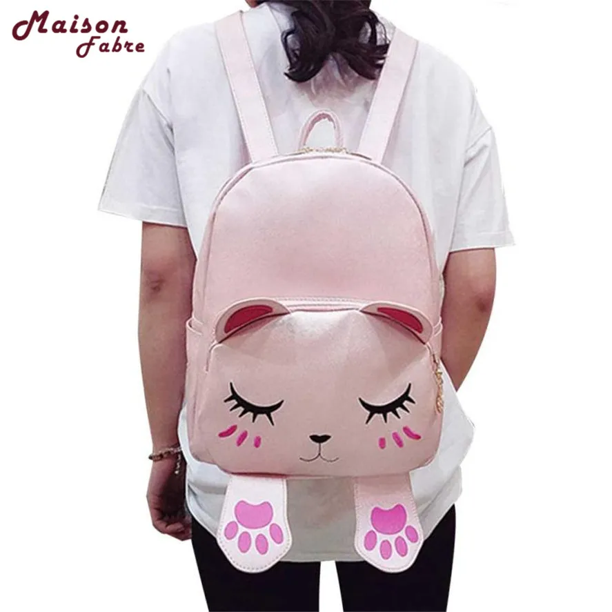New Brand backpack female 1PC Fashion Cute Cat Backpack School Backpacks for Girls Teenager