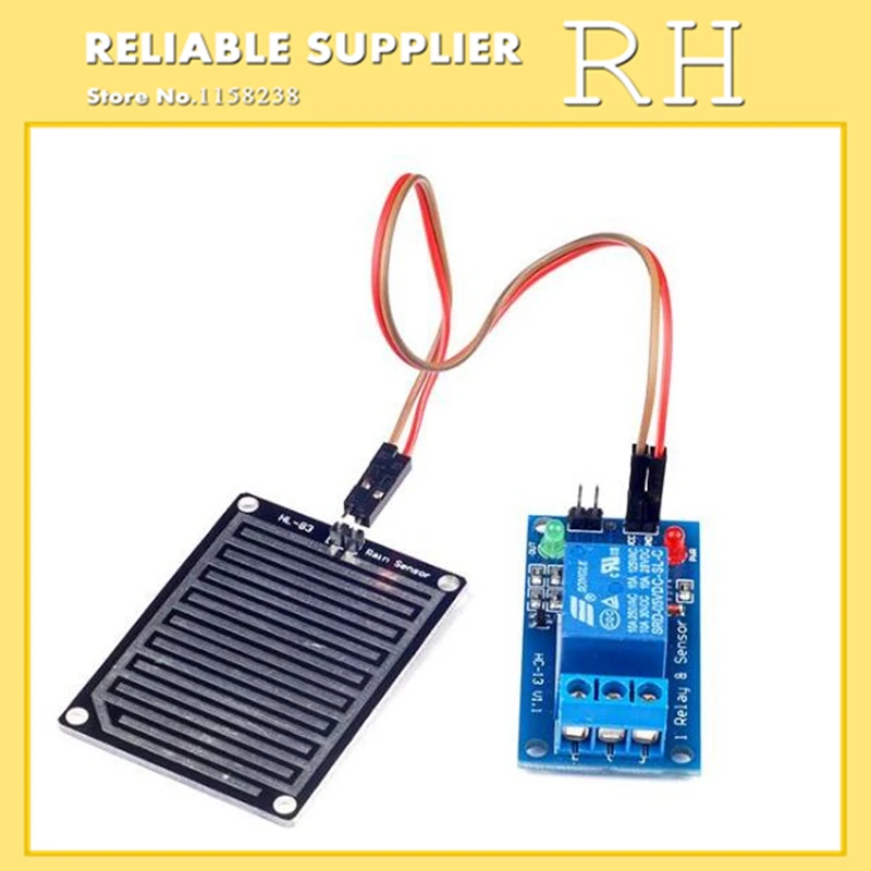 

1 channel relay module 12V raindrop controller module With relays Leaf surface humidity Water-free switch