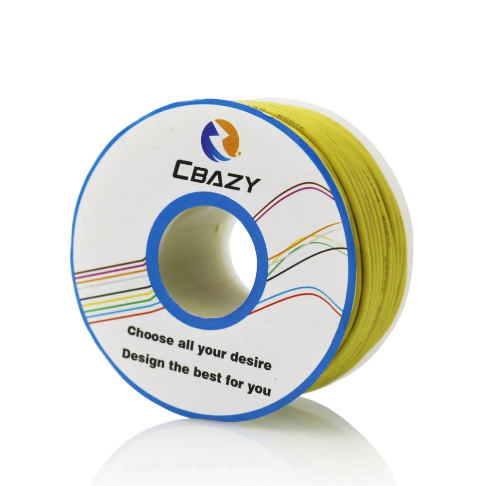  CBAZY Silicone 18AWG 15M flexible silicone wire tinned copper wire cable stranded 10 color optional