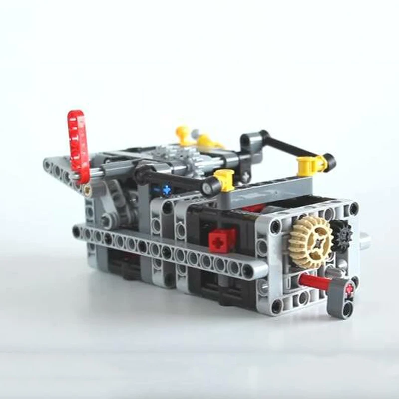 1 Set MOC - TECHNIC 8 SPEED SEQUENTIAL GEARBOX Educational Building Blocks Bricks Parts DIY Toys Compatible with legoes Technic 