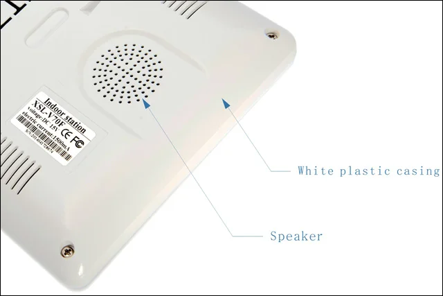 material of indoor monitor Apartment Wired Video Door Phone Audio Visual Intercom Entry System   
