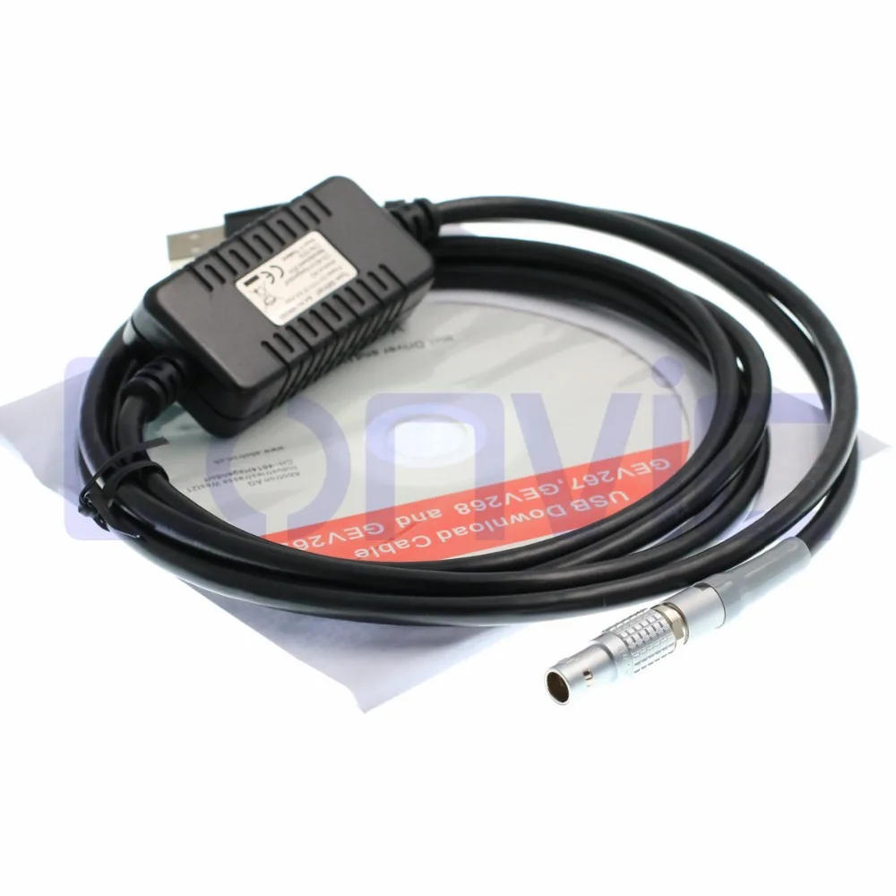 LEMO 5 Pin Male to USB Data Transfer Cable 806093 (GEV267) for Total