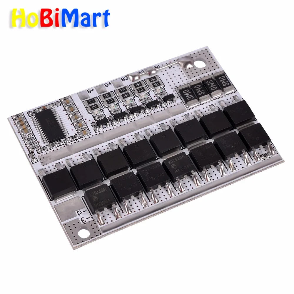 

HoBiMart 1PCS 12V 50A 5S BMS Li-ion LiFePO4 LiFe LMO Lithium Battery Charger Battery Protection Circuit Board 3.2V 5S #Hbm0064