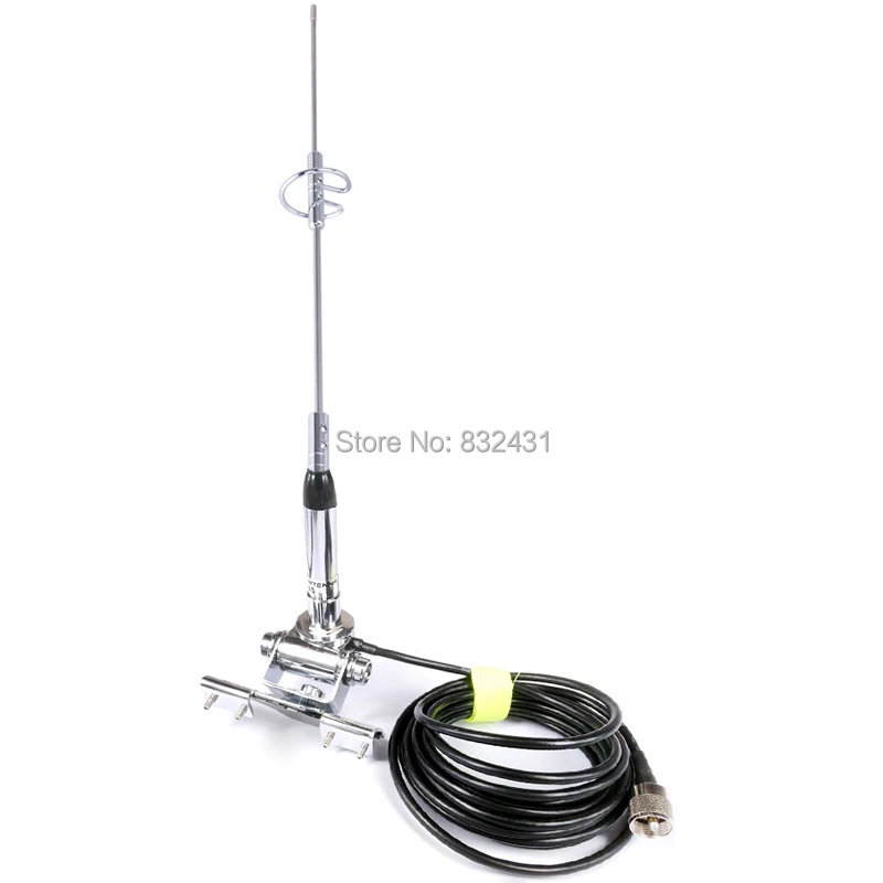 NL-770S Dual Band Antenna RB-400 Antenna Mount Bracket Clip 5M Coaxial Cable Kit For Car Radio 10