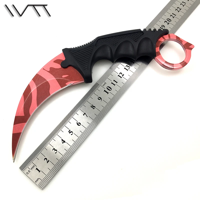 CS GO Tactical Fixed Knife Never Fade Counter Strike Karambit Outdoor