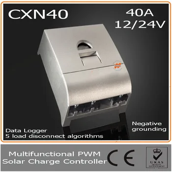 

40A 12V 24V PWM Solar charge controller with LC Display, Auto Identification System &Temperature Compensation