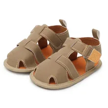 Летняя детская одежда брендовая обувь с закрытым носком сандалии для мальчиков Ортопедические Спорта из искусственной кожи, для детей для маленьких мальчиков сандалии обувь для школьников на возраст 0-18 месяцев