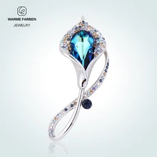 Warme Farben, женские броши, кристалл, Богемия, цветы, пальто, рубашка, брошь для свитера, свадебное ювелирное изделие для женщин, подарки