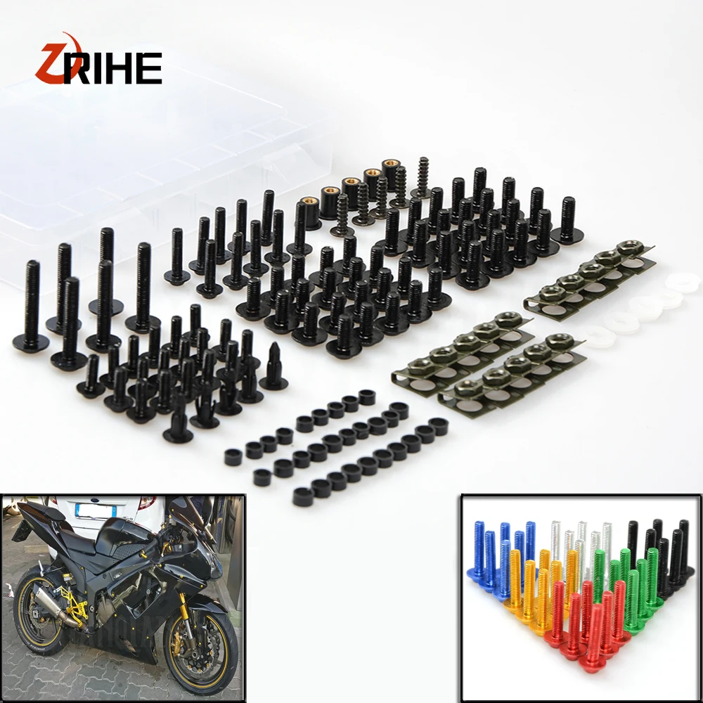 Motorcycle accessories Fairing Bolt Screw Fastener Fixation for honda fit nc700 ducati 999 honda vfr 800 bmw f800r mt-03 mt09 07
