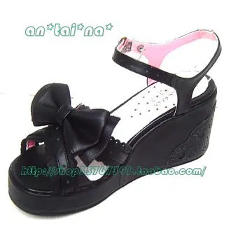 

Princess sweet lolita gothic lolita santals custom Summer bow lolita princess shoes an9868 laciness lolita shoes