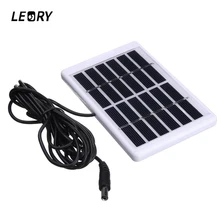 LEORY 6V 1 2W Solar Panel Polycrystalline Solar Cell Module Durdable Waterproof Charger Emergency Light Camping
