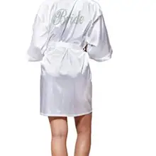 Халат подружки невесты для свадьбы, для женщин, для сна, ночное белье, белое свадебное платье, халат, ночное платье, ночная рубашка, домашняя одежда