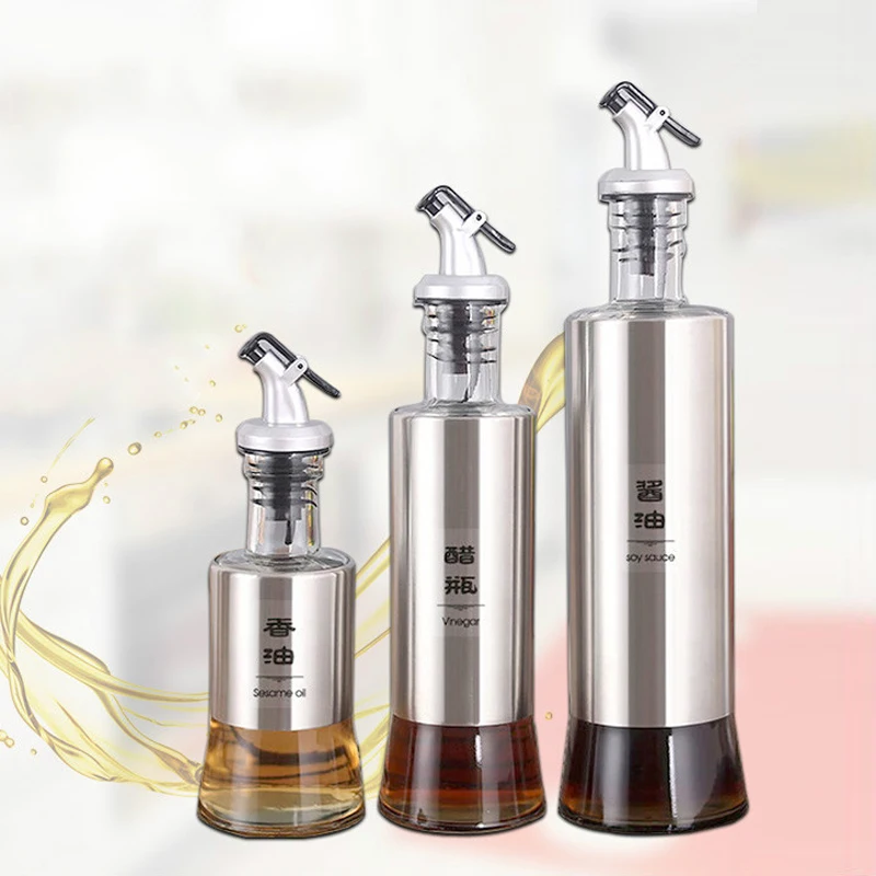

Cooking Seasoning Bottle Dispenser Sauce Bottle Glass Storage Bottles for Oil Vinegar Creative Kitchen Tool Accessories mx307163